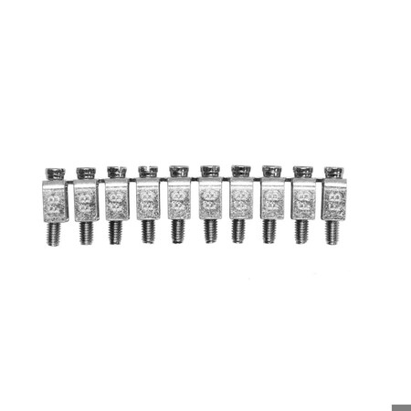 Automation Systems Interconnect Terminal Block Jumpers, Screw In, 6mm Spacing, 10 Position, 10-PK ASIFBI106